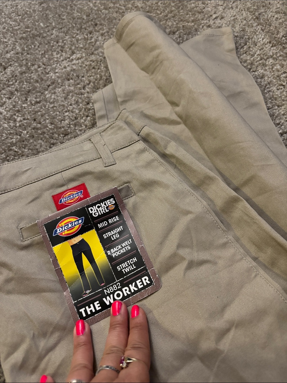 Dickies junior Khaki Beige Straight Leg Pants